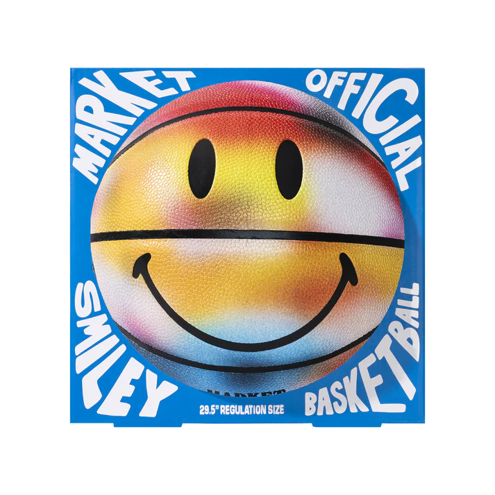 Market Smiley Near Sighted Basketball - Multi