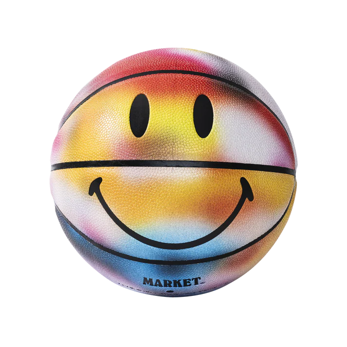 Market Smiley Near Sighted Basketball - Multi