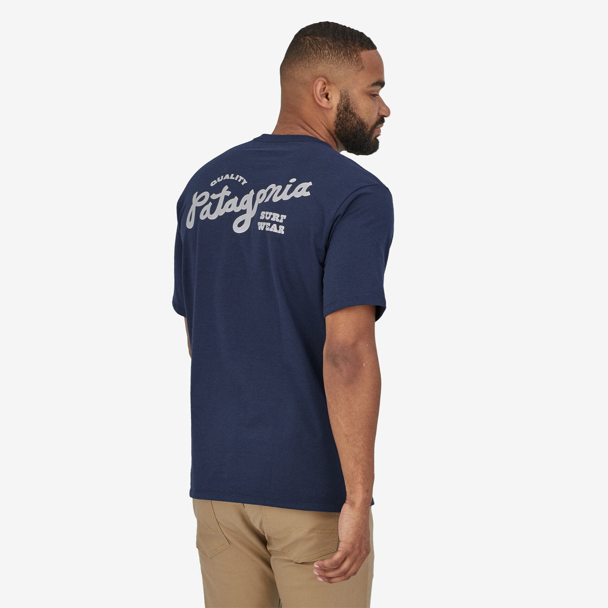 Patagonia Quality Surf Pocket T-Shirt - New Navy
