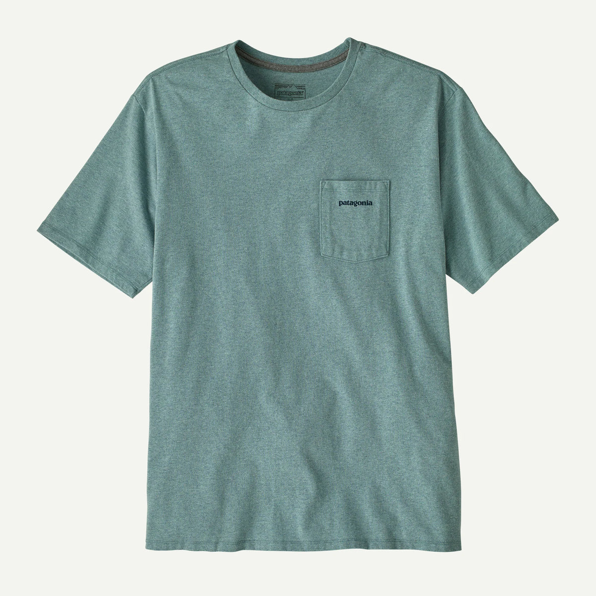 Patagonia Boardshort Logo Pocket T-Shirt - Blue Sage