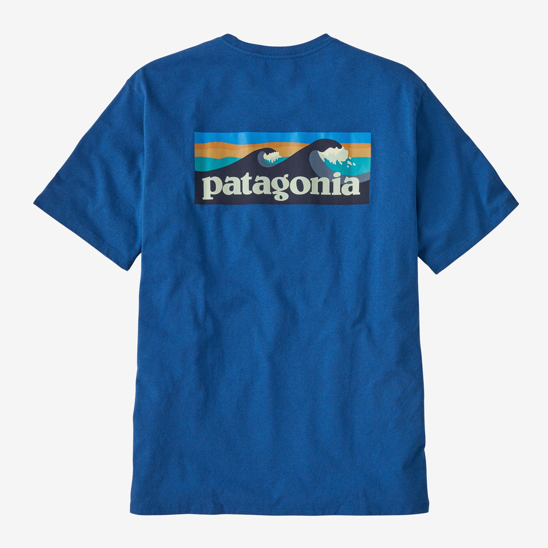 Patagonia Boardshort Logo Pocket T-Shirt - Endless Blue