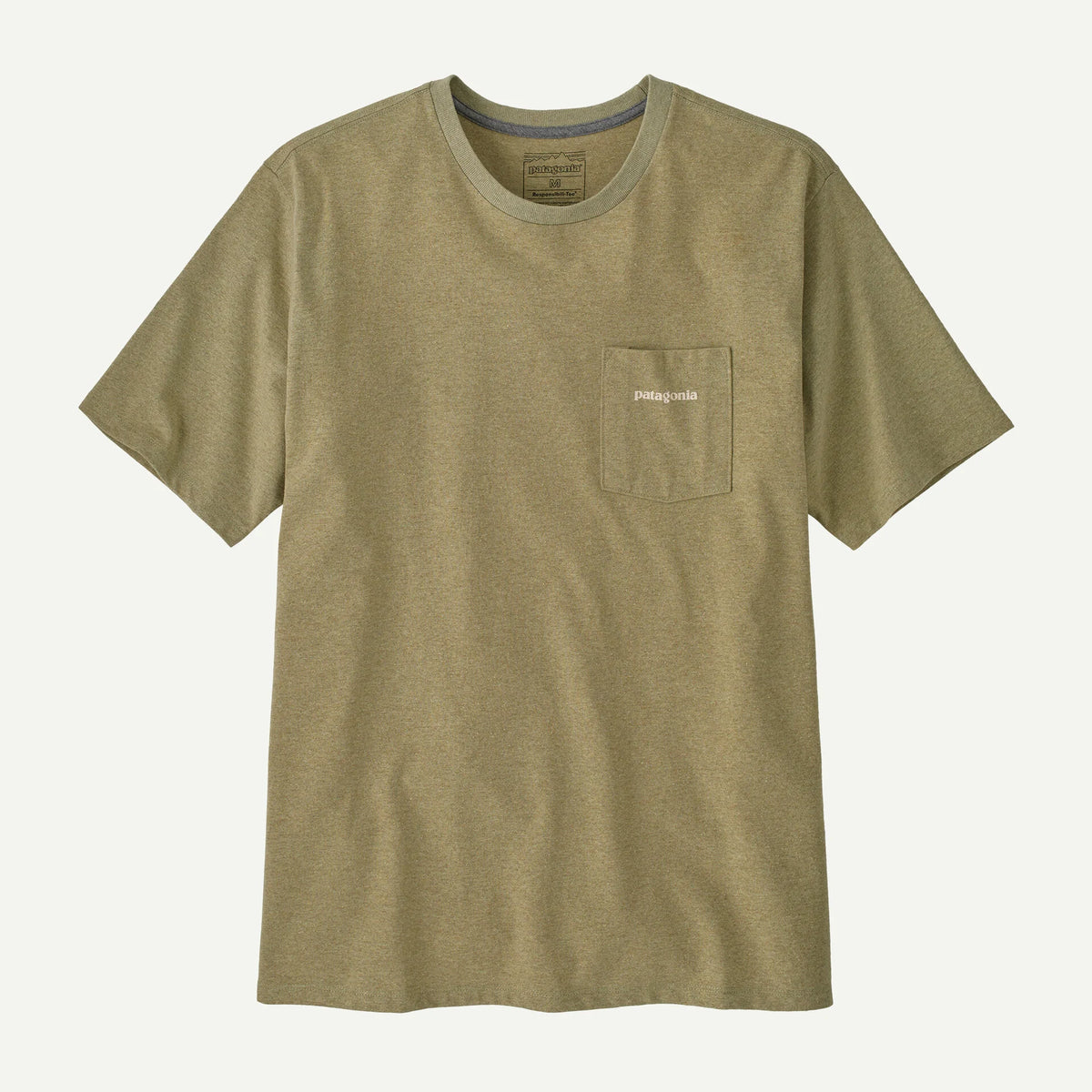 Patagonia Boardshort Logo Pocket T-Shirt - Gumtree Green