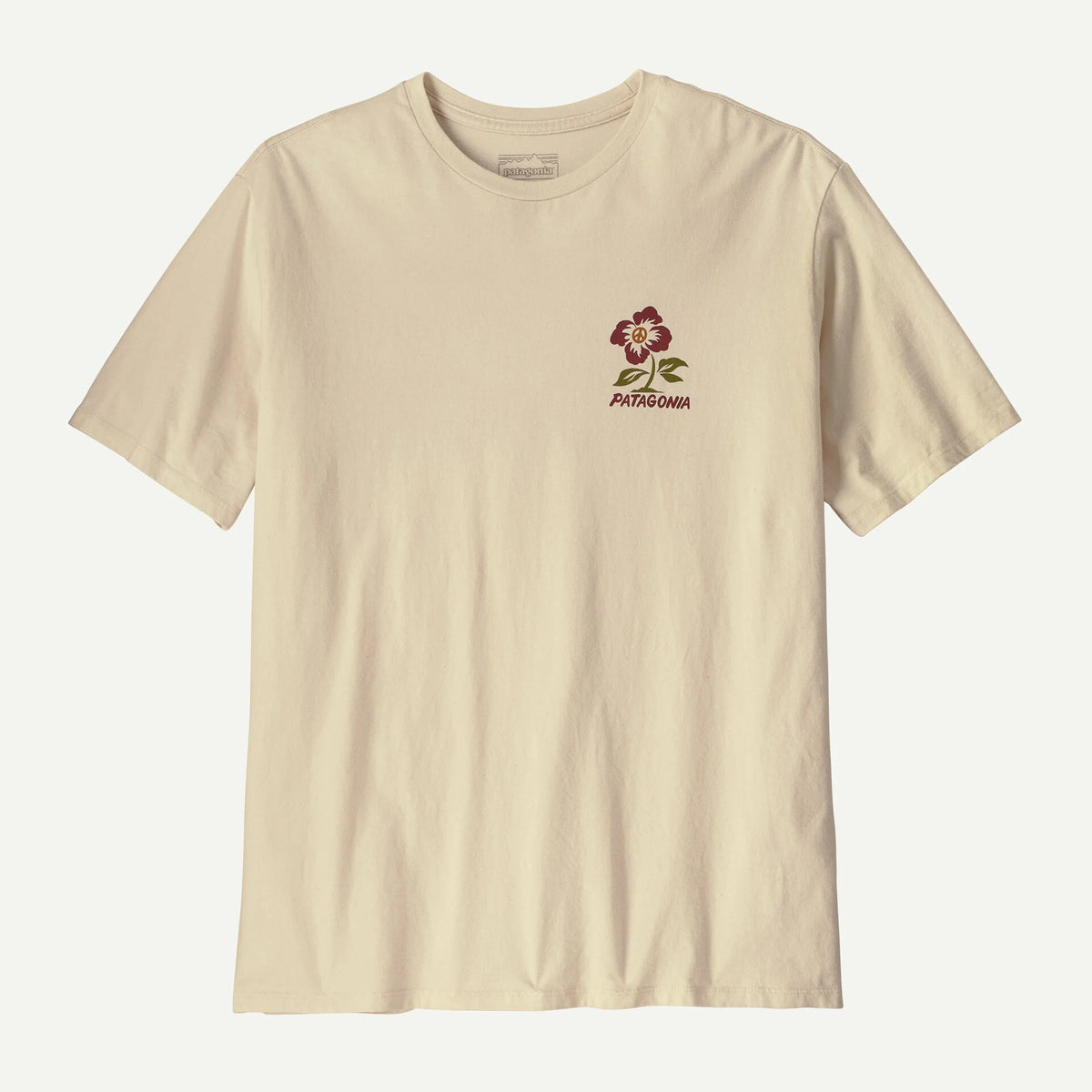 Patagonia Balance Organic T-Shirt - Peace Seeds / Undyed Natural