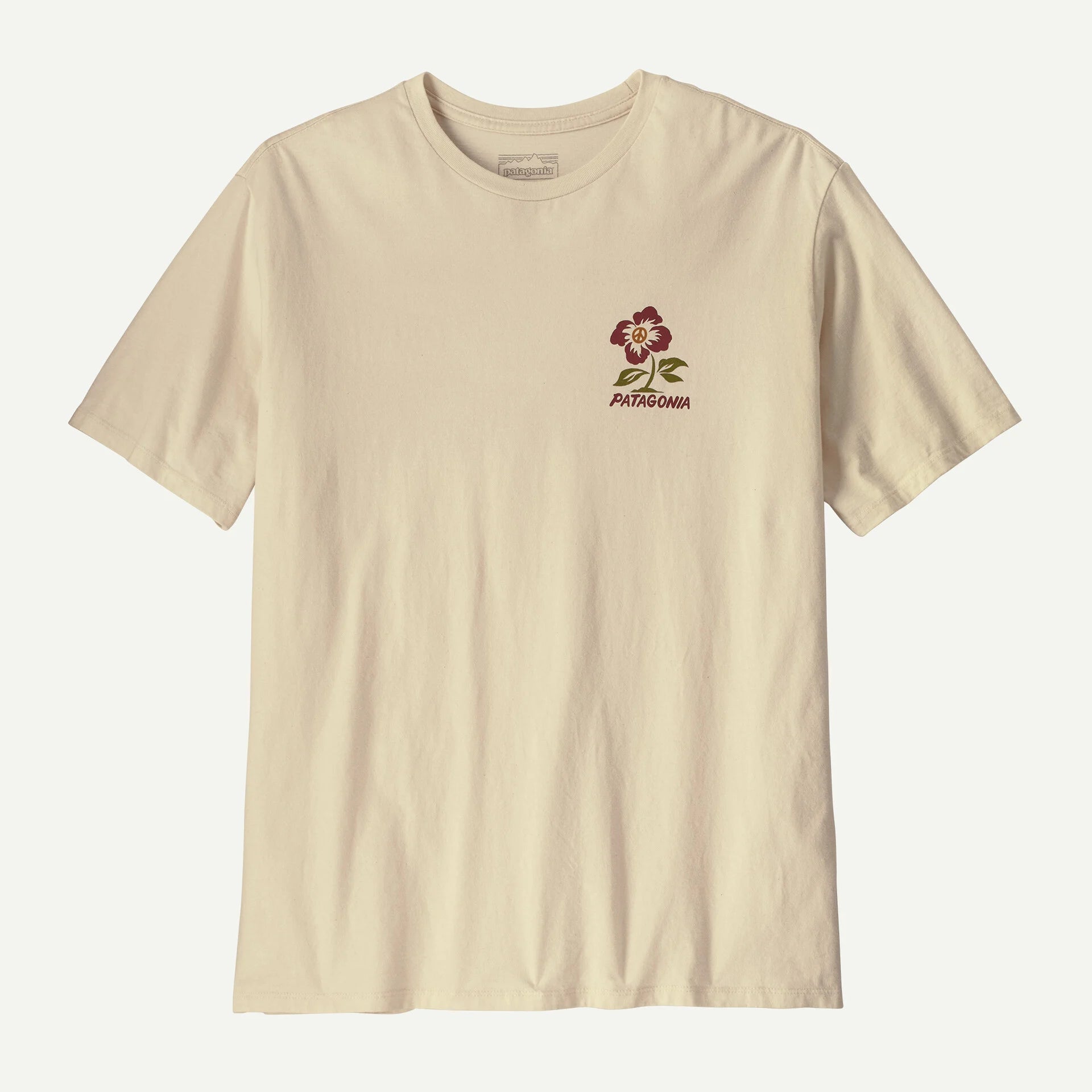 Patagonia Balance Organic T-Shirt - Peace Seeds / Undyed Natural
