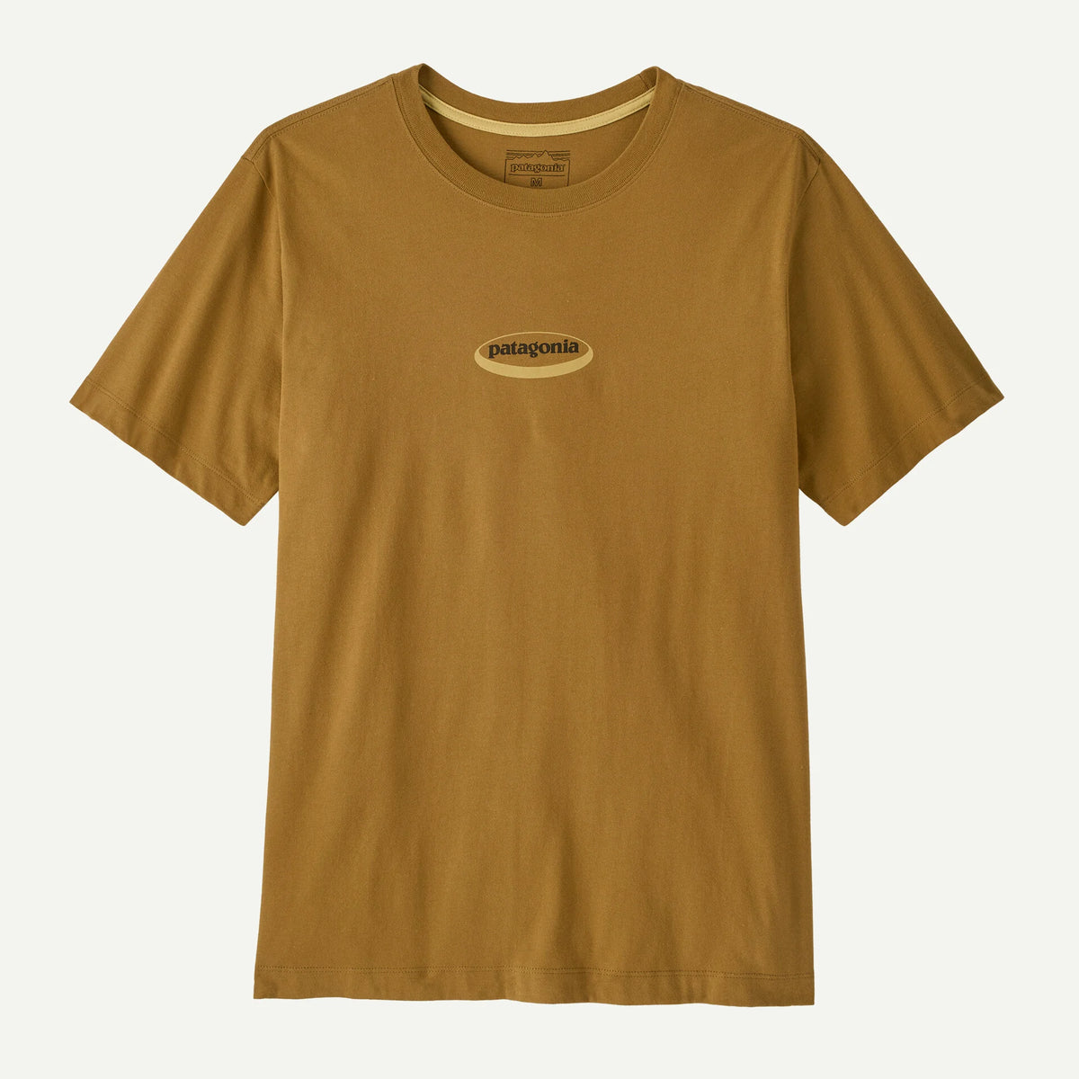 Patagonia 95 Oval Logo T-Shirt - Bobcat Brown / Sunshine