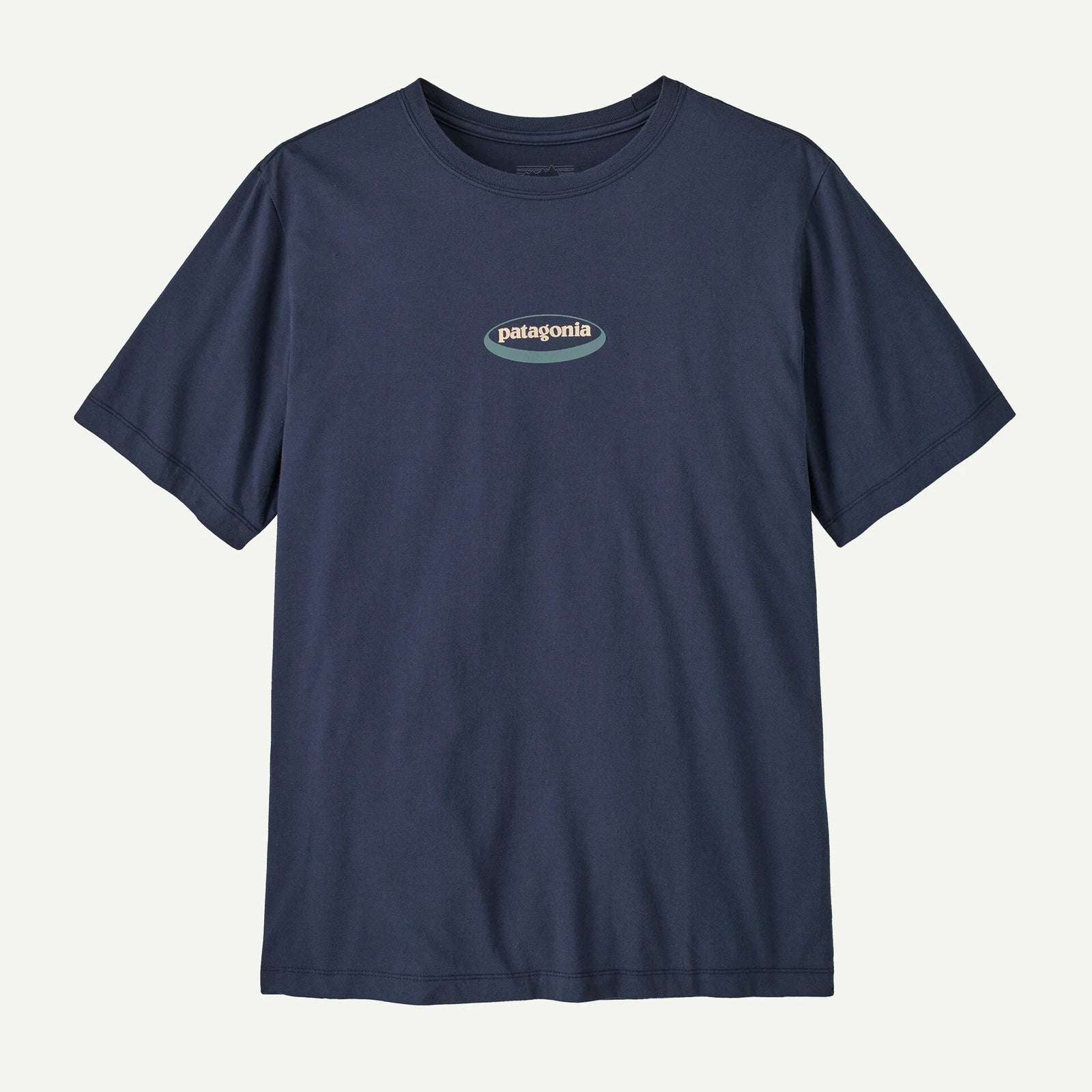 Patagonia 95 Oval Logo T-Shirt - New Navy / Kaleido
