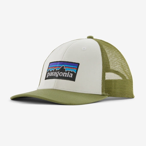 Patagonia P-6 Logo Lopro Trucker - White / Buckthorn Green