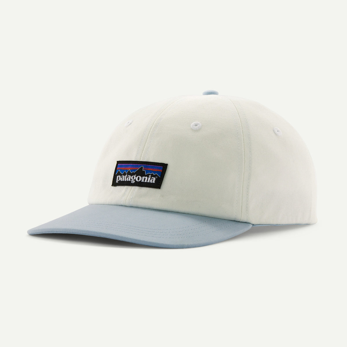 Patagonia P-6 Label Trad Cap - Birch White / Fleck Blue