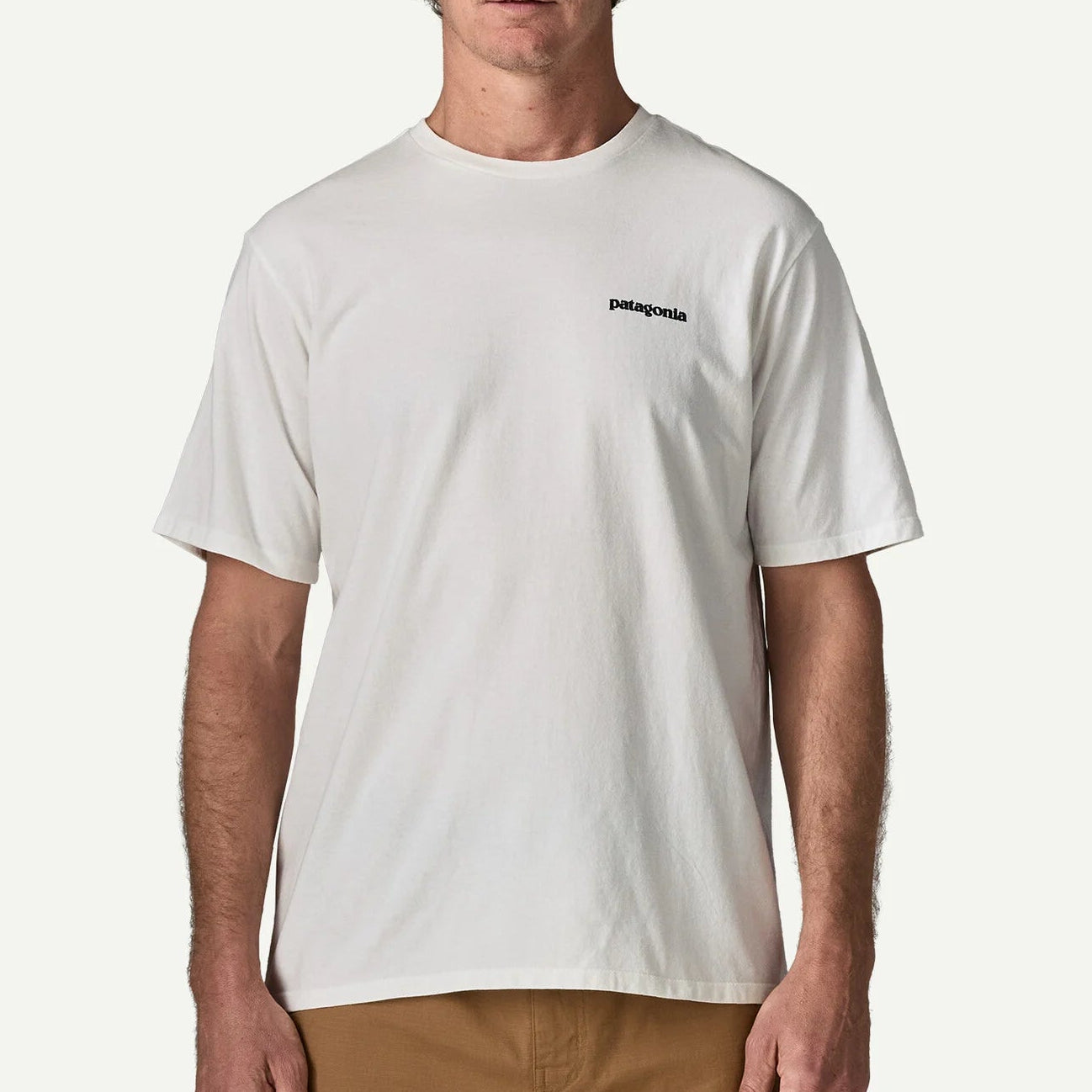 Patagonia P-6 Logo T-Shirt - Fiber White