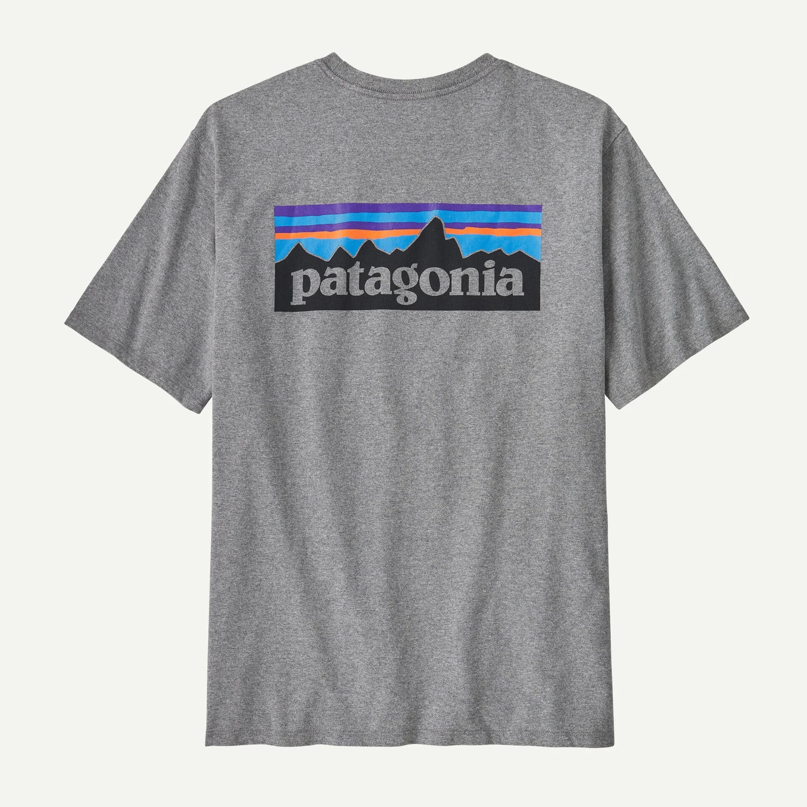 Patagonia P-6 Logo T-Shirt - Gravel Heather
