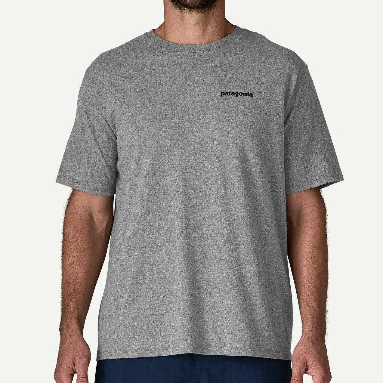 Patagonia P-6 Logo T-Shirt - Gravel Heather