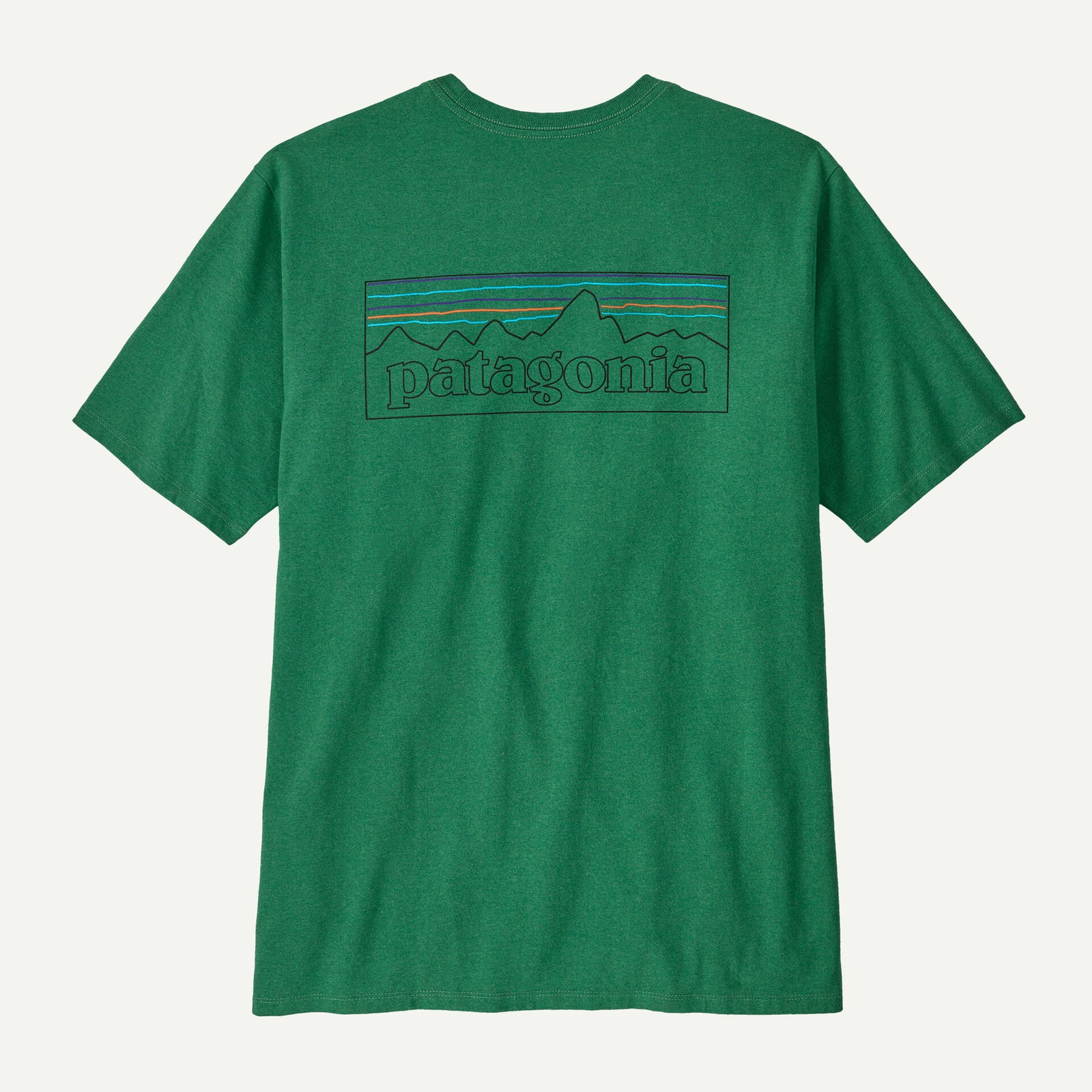 Patagonia P-6 Logo T-Shirt - P6 Outline / Heartleaf Green