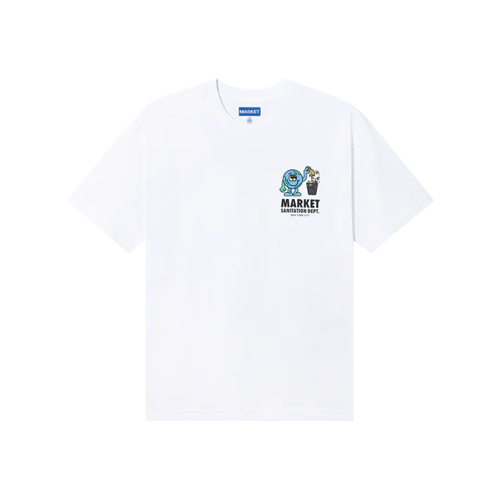 Market Sanitation Dept T-Shirt - White