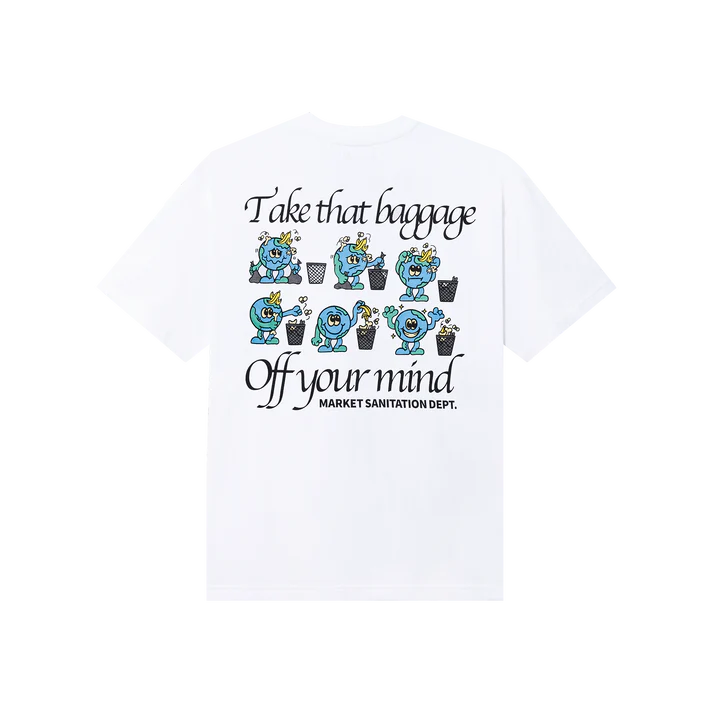 Market Sanitation Dept T-Shirt - White