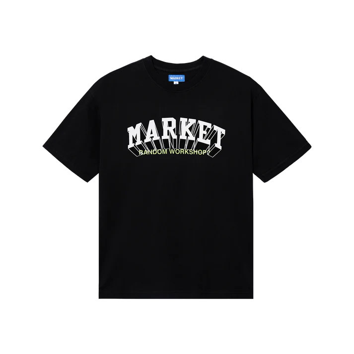 Market Super Market T-Shirt - Washed Black