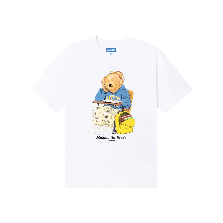 Market Making the Grade Bear T-Shirt - White