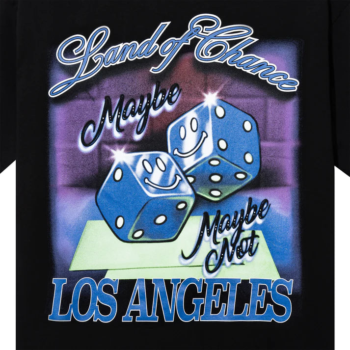 Market Smiley Land of Chance T-Shirt - Black