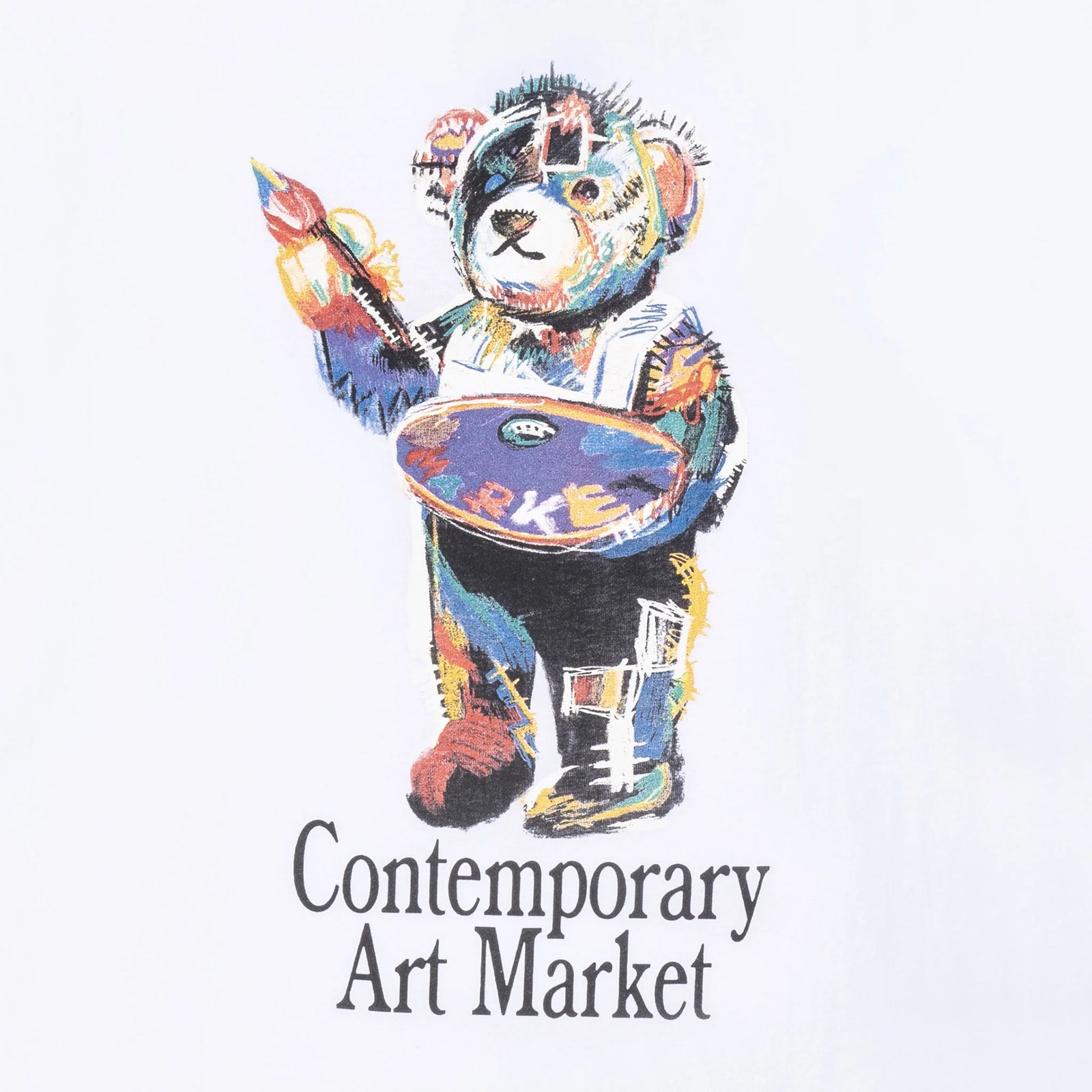 Market Art Market Bear T-Shirt - White