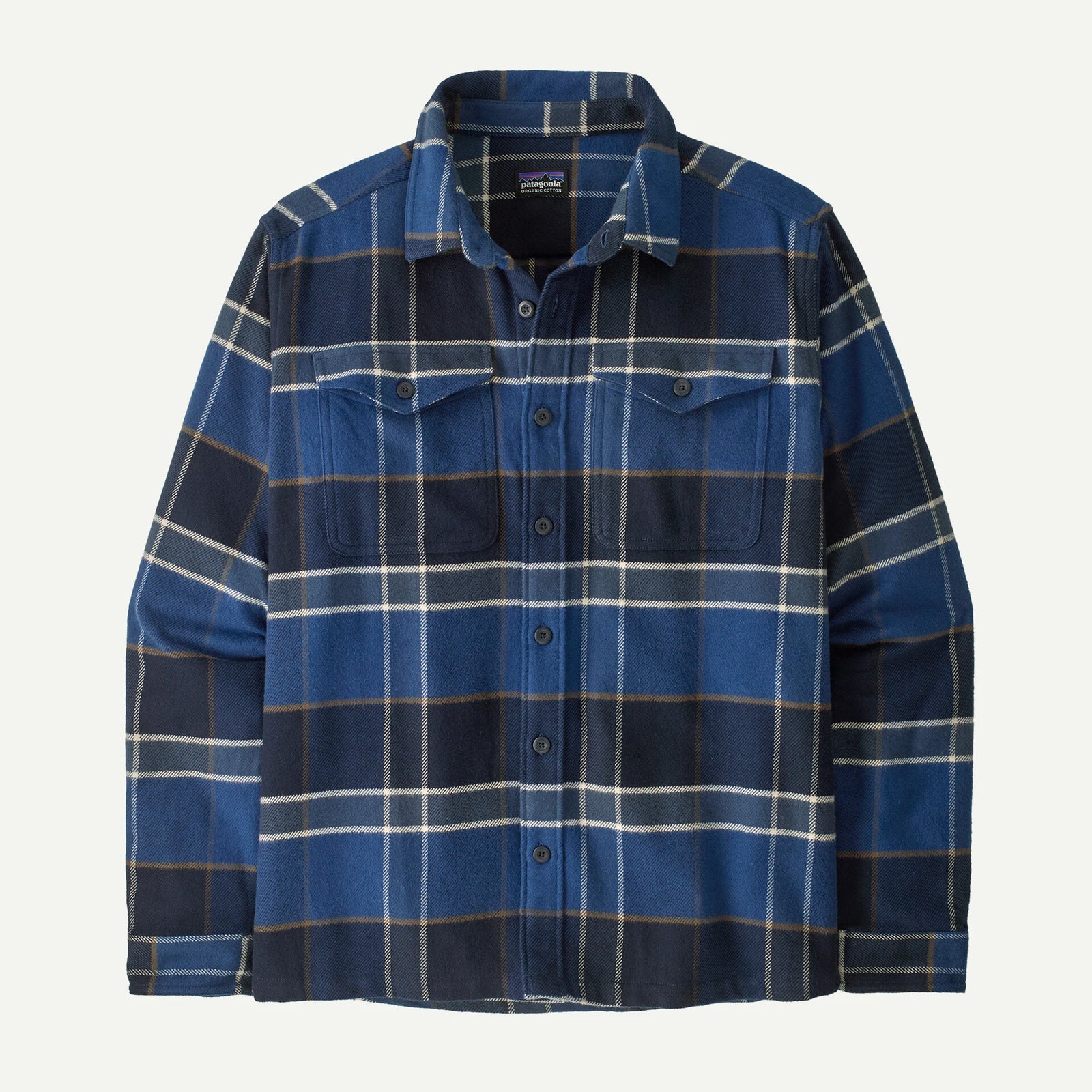 Patagonia Fjord Flannel Shirt - Cycles / Sunken Blue