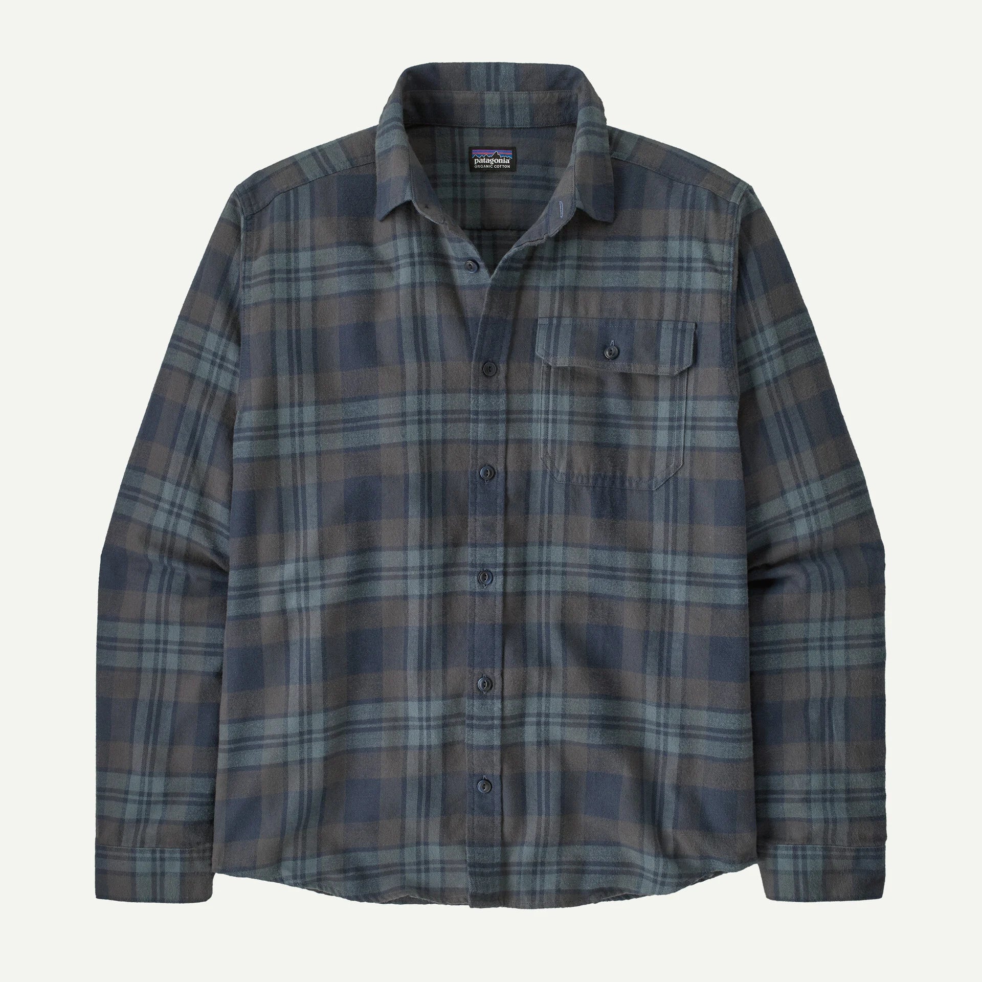 Patagonia LW Fjord Flannel - Paw / Smolder Blue