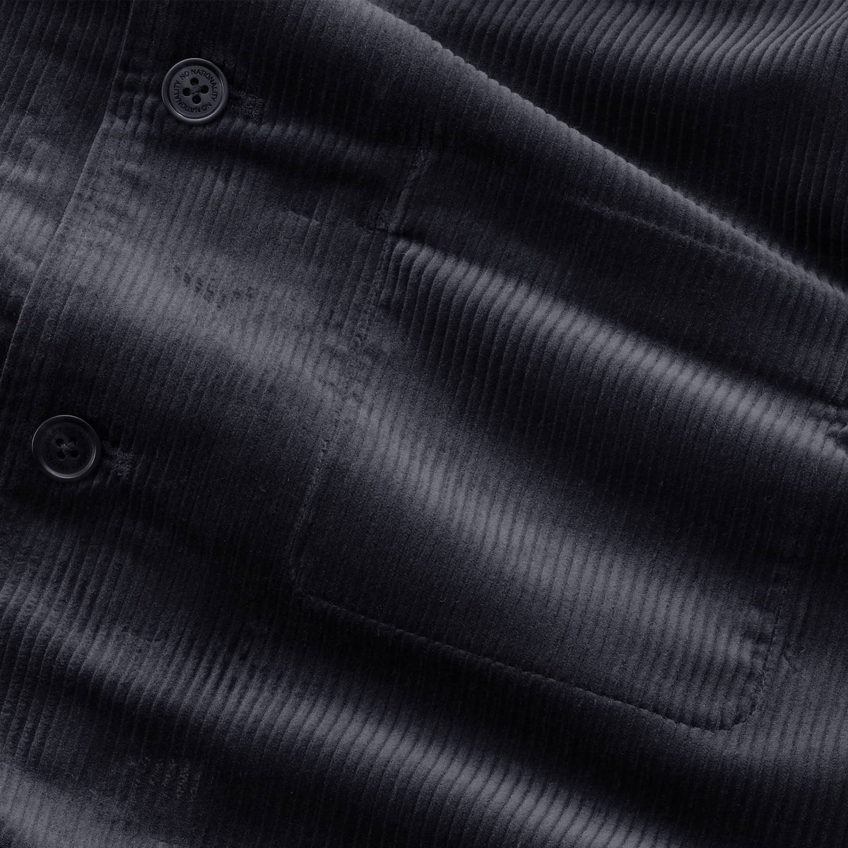 NN07 Morgan Cord Overshirt - Marine Navy