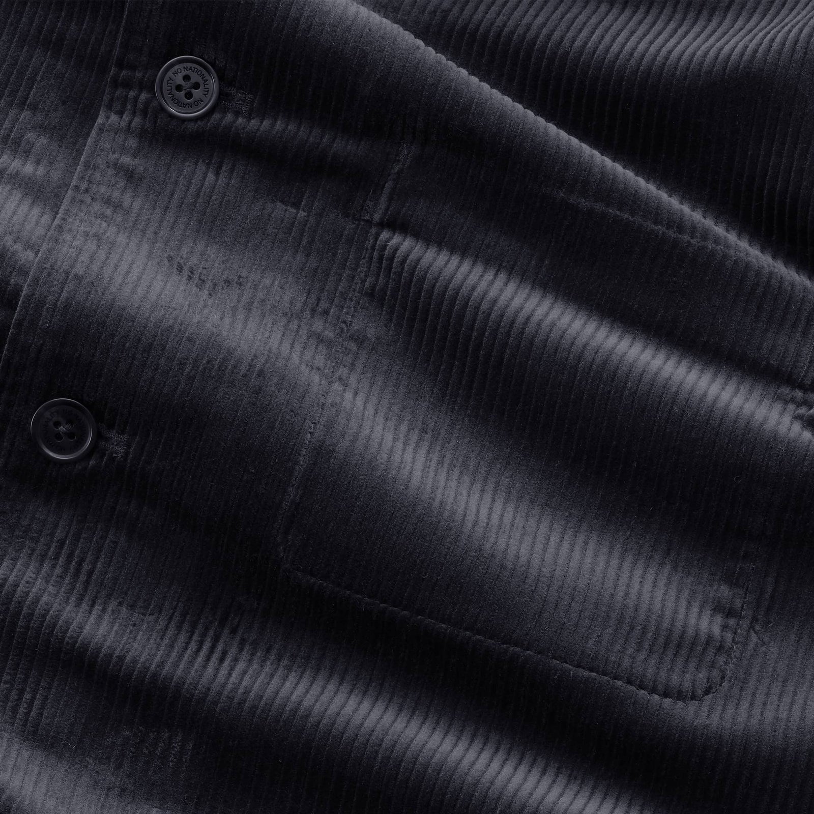 NN07 Morgan Cord Overshirt - Marine Navy