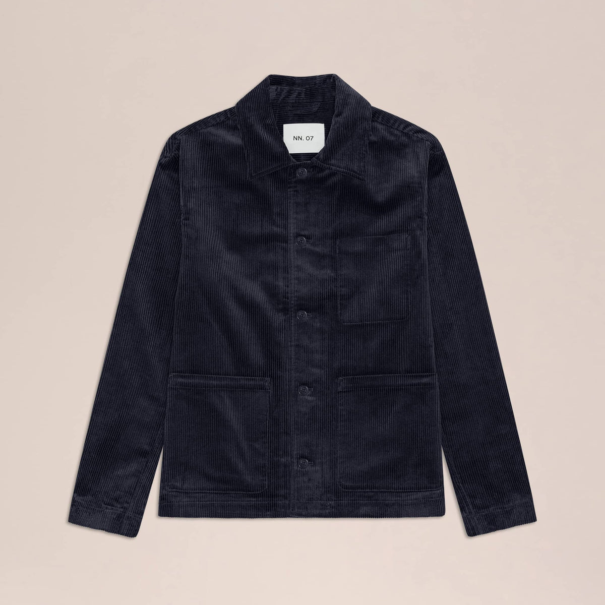 NN07 Morgan Cord Overshirt - Marine Navy