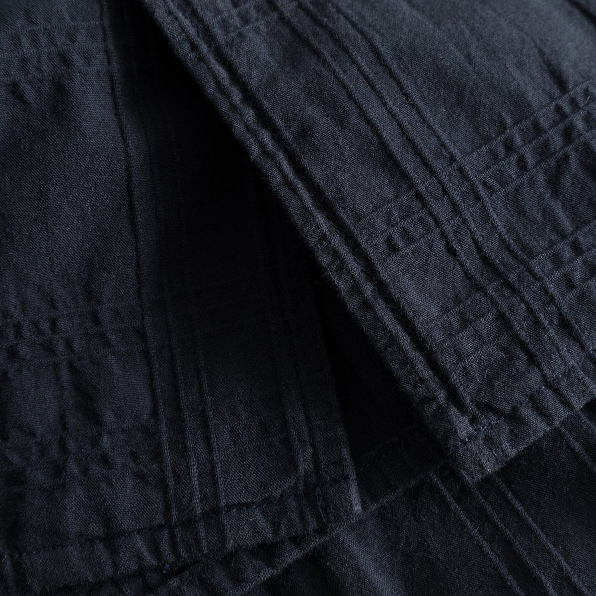 Norse Projects Carsten Dobby Check Shirt - Dark Navy