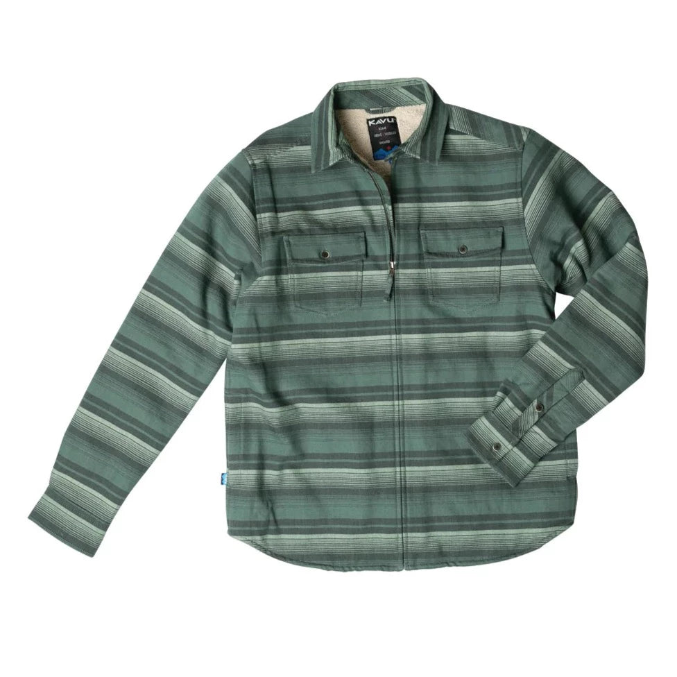 Kavu Eagle Pine Shirt - Dark Forest Stripe