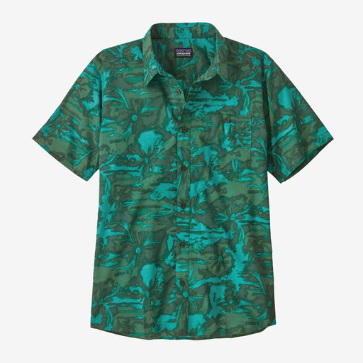 Patagonia Go to Shirt - Cliffs and Waves / Conifer Green