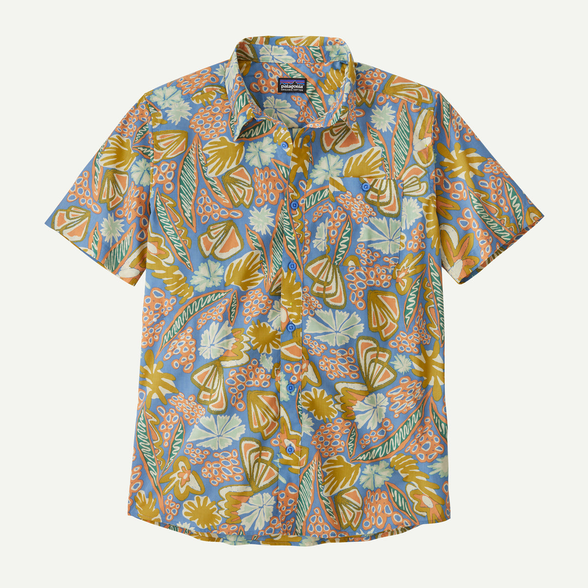 Patagonia Go to Shirt - Flourish / Abundant Blue