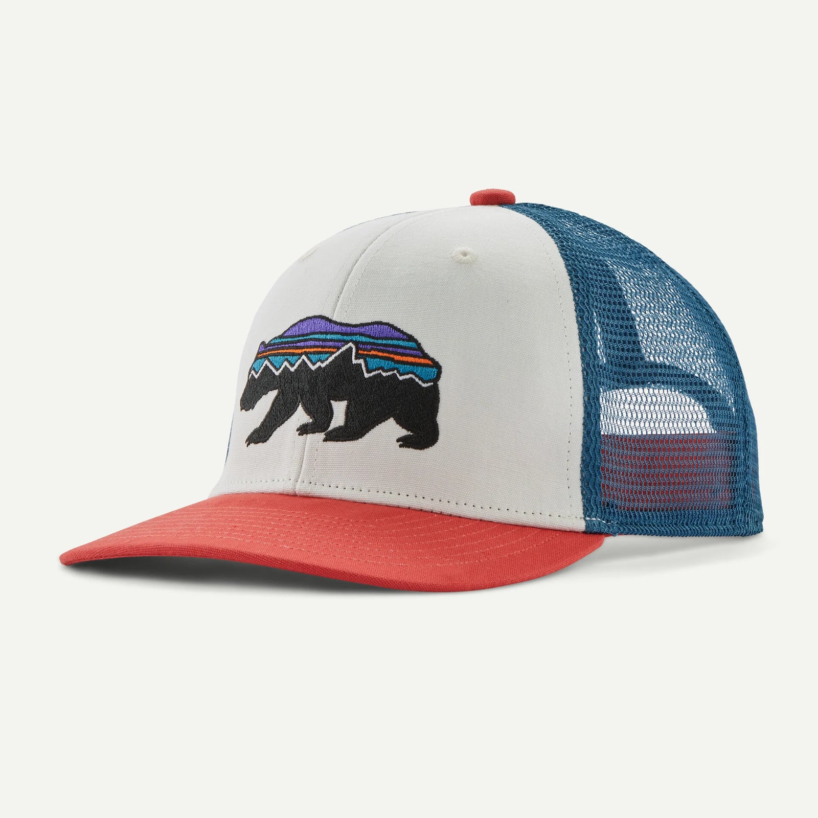 Patagonia K's Trucker Hat - Fitz Roy Bear / Birch White