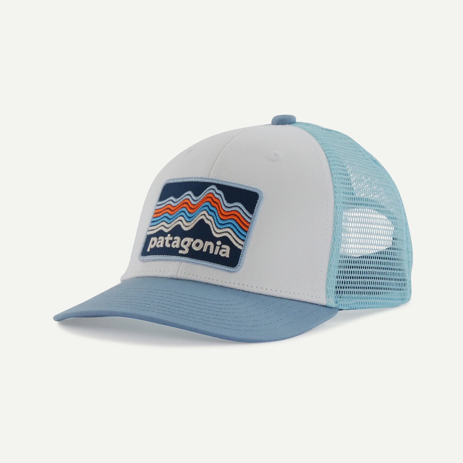 Patagonia K's Trucker - Ridge Rise Stripe / Light Plume Grey