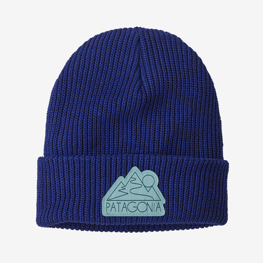 Patagonia B Kids Logo Beanie - Z's and S's / Passage Blue