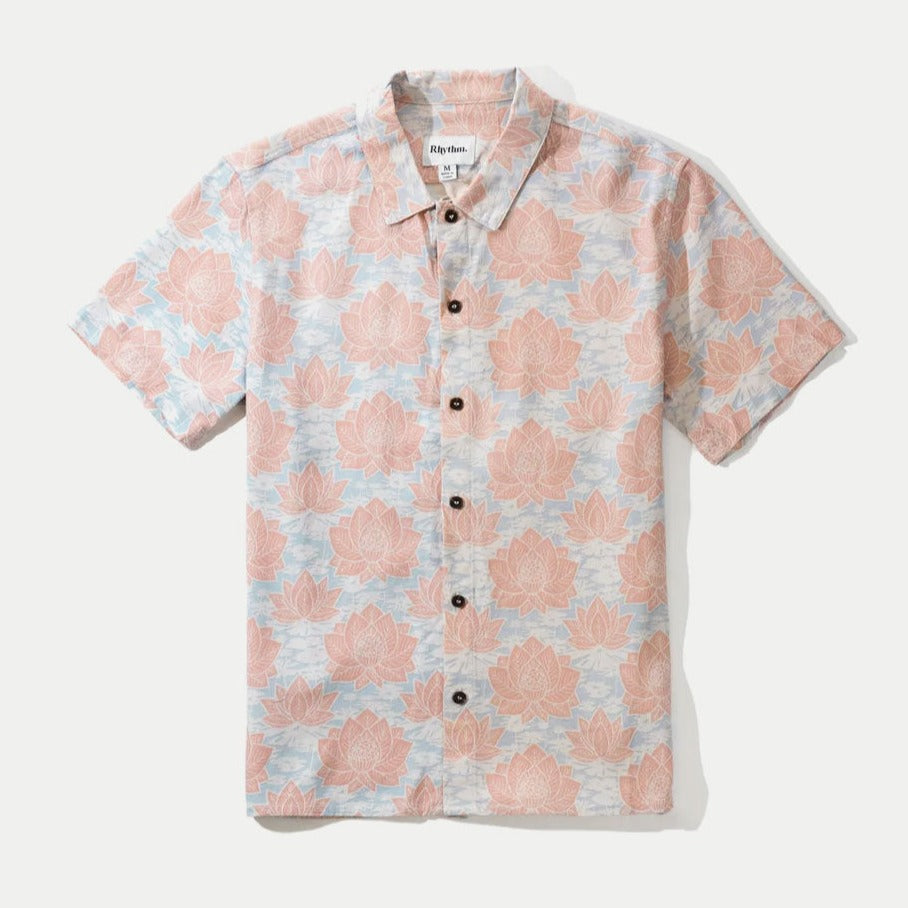 Rhythm Demask Linen Shirt - Slate