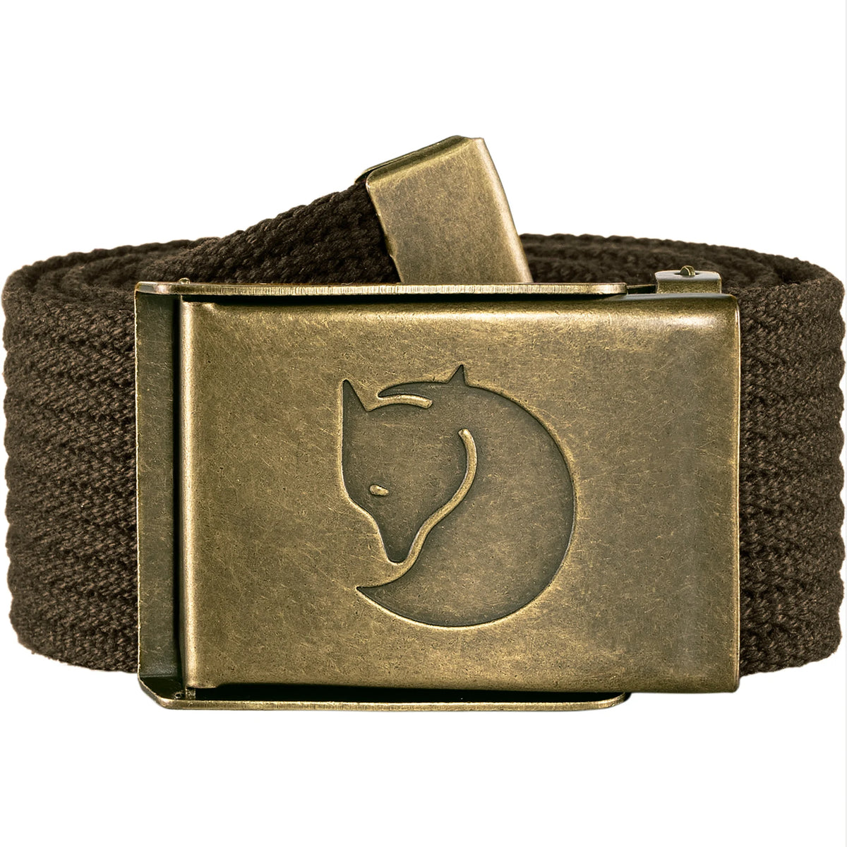Fjallraven Canvas Brass Belt - Dark Olive
