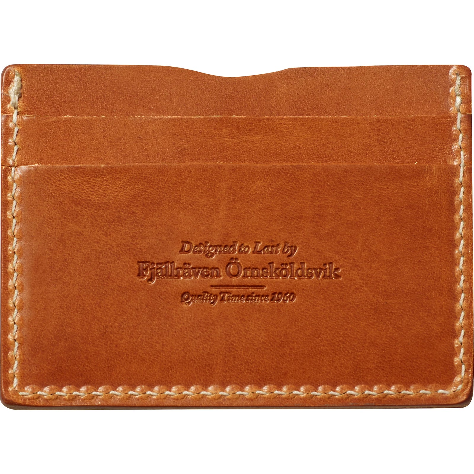 Fjallraven Ovik Card Holder - Leather Cognac