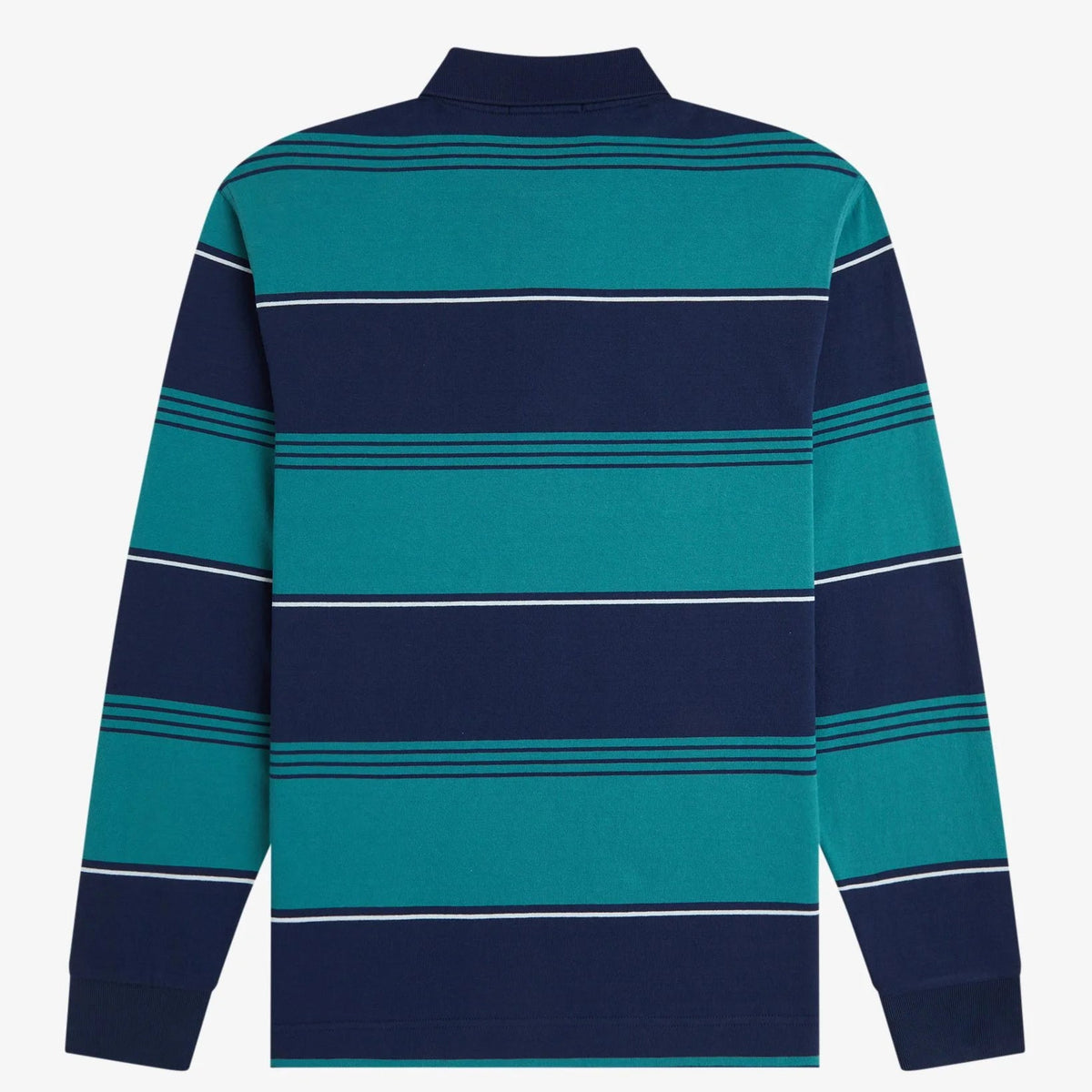Fred Perry Heavyweight Striped Polo Shirt - Tennis Blue