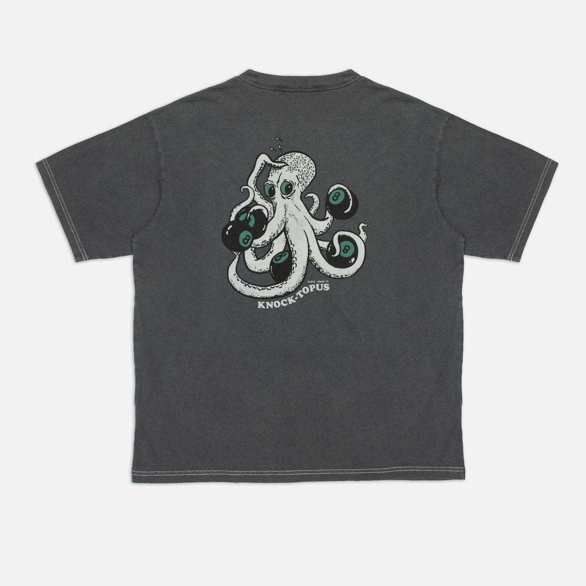 Nudie Koffe Knock-Topus T-Shirt - Antracite