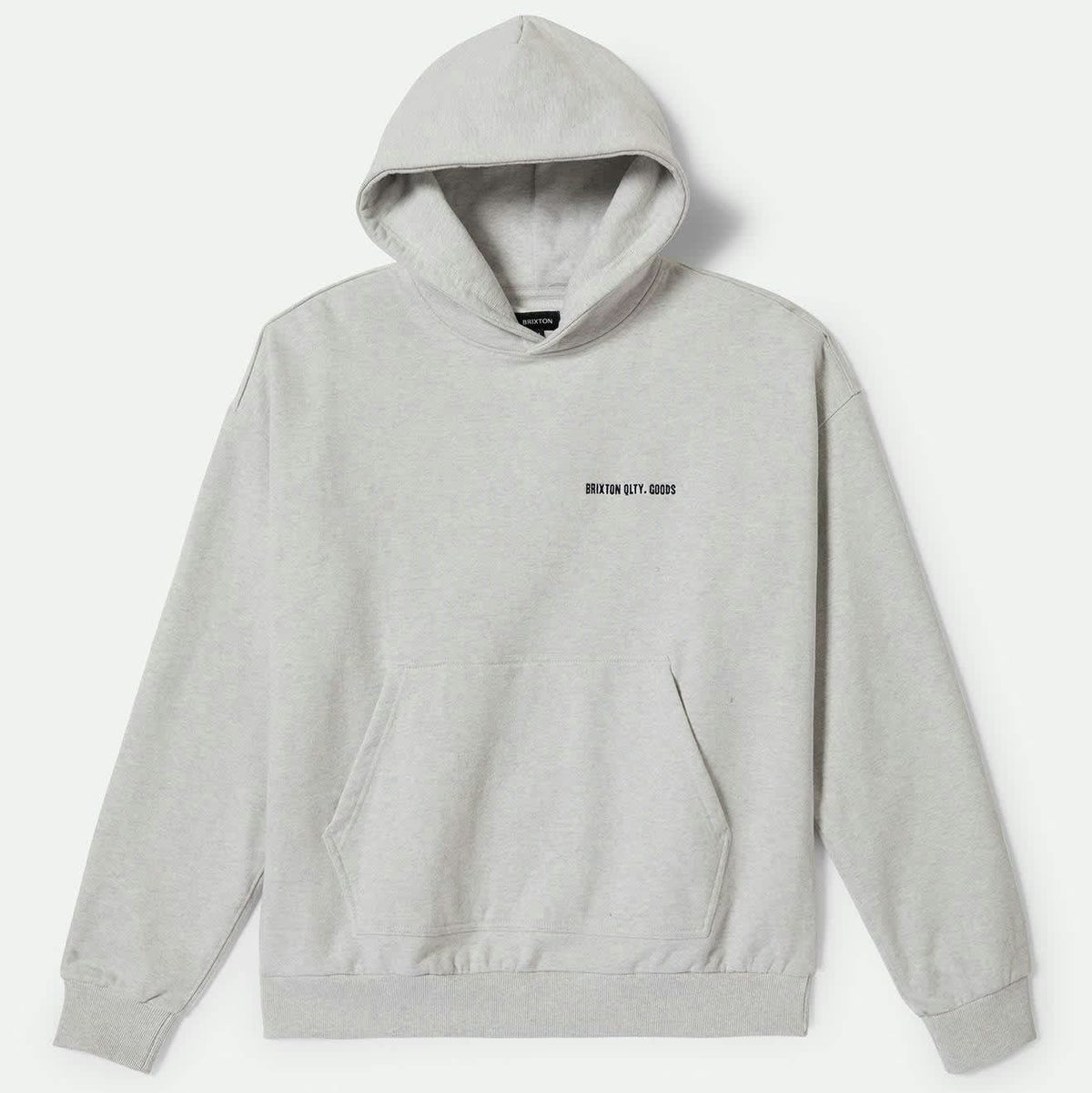 Brixton Emb. HW Hood - Heather Ash Grey
