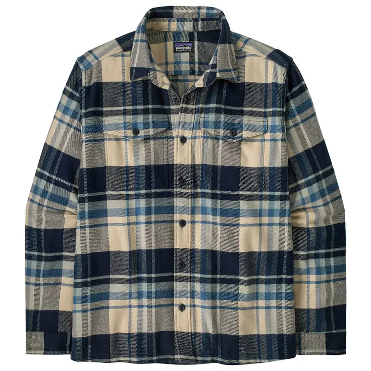 Patagonia Fjord Flannel Shirt - Hibernate / Sunken Blue