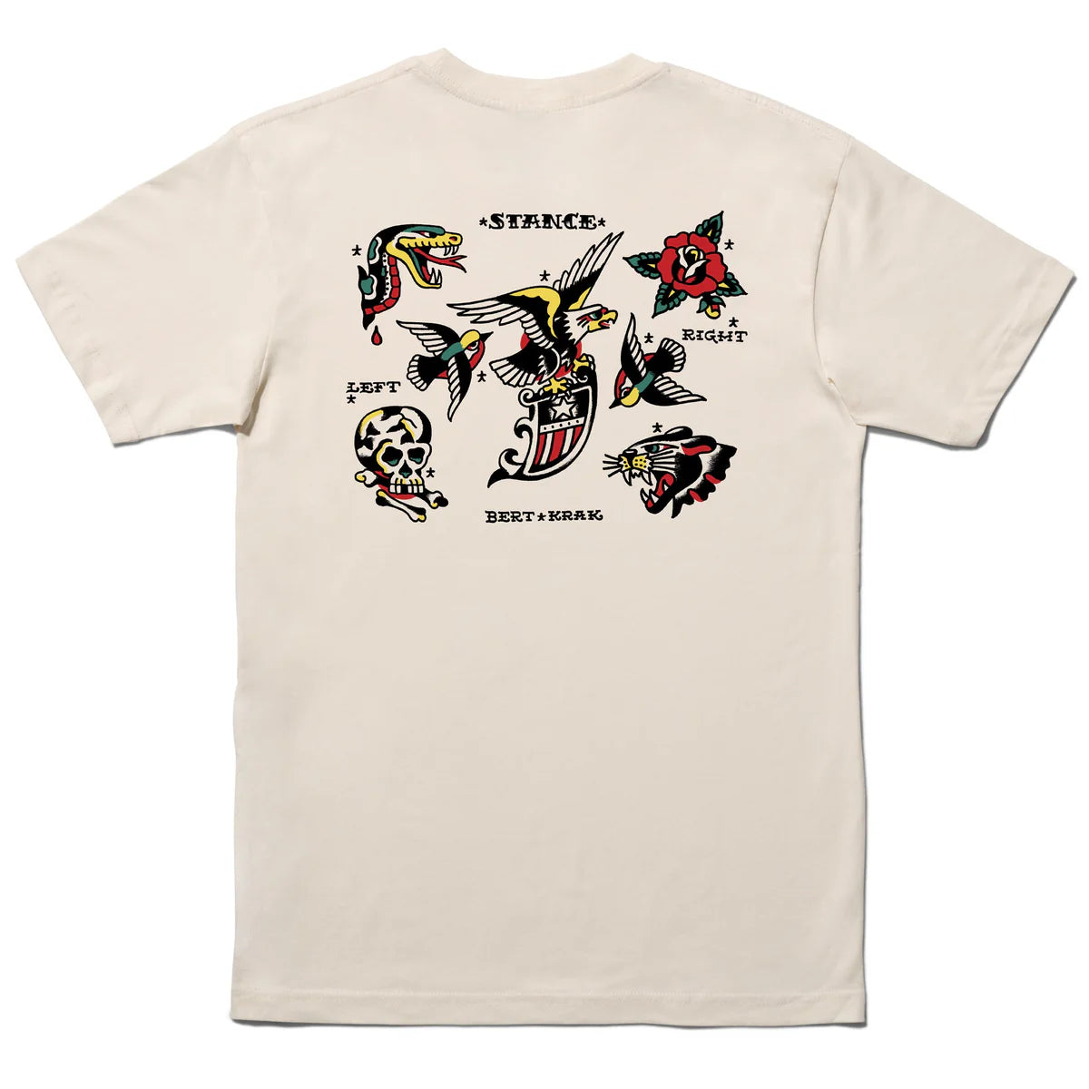 Stance Bert Krak Flash T-Shirt - Canvas