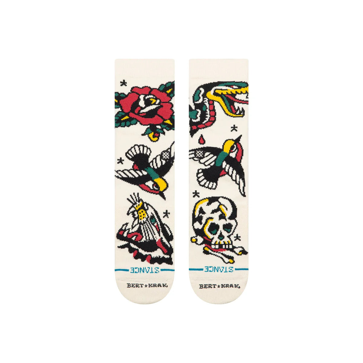 Stance Flash Crew Sock - Canvas