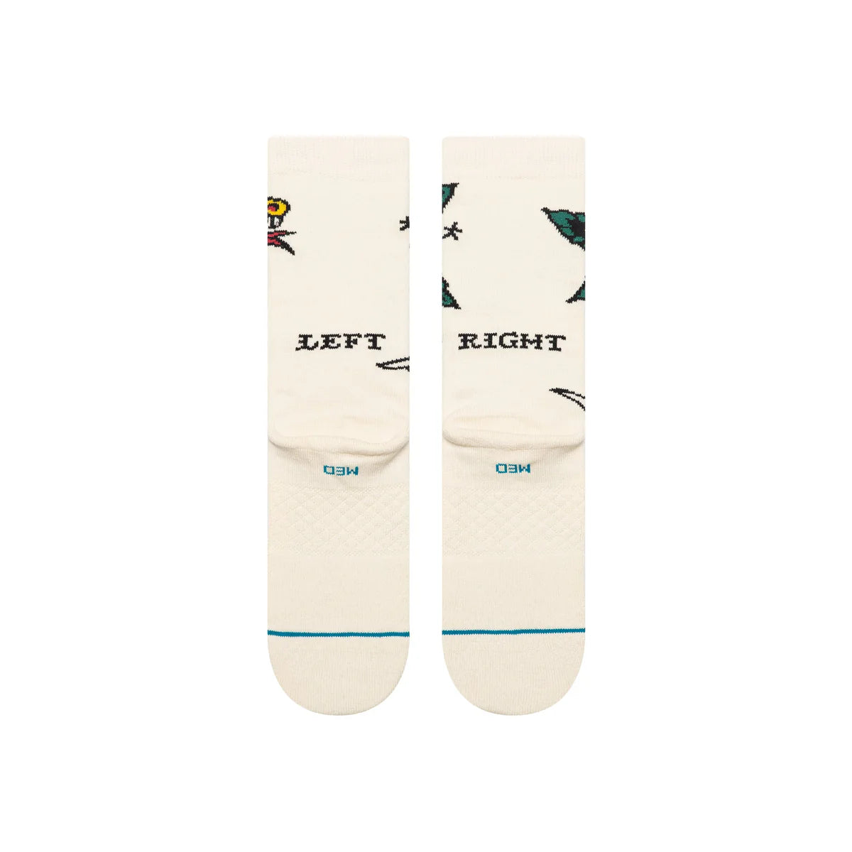 Stance Flash Crew Sock - Canvas