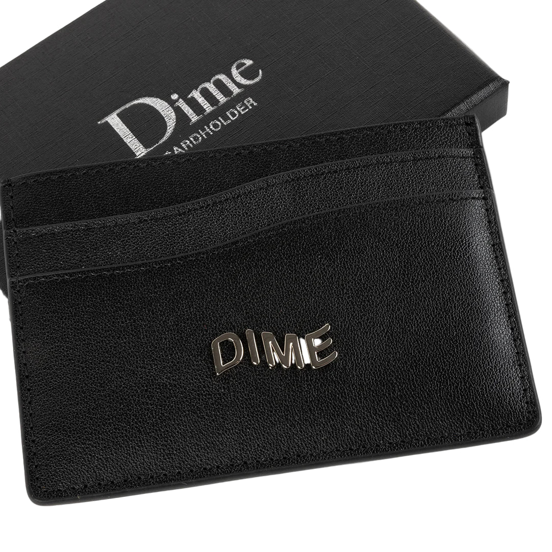 Dime Leather Cardholder - Black