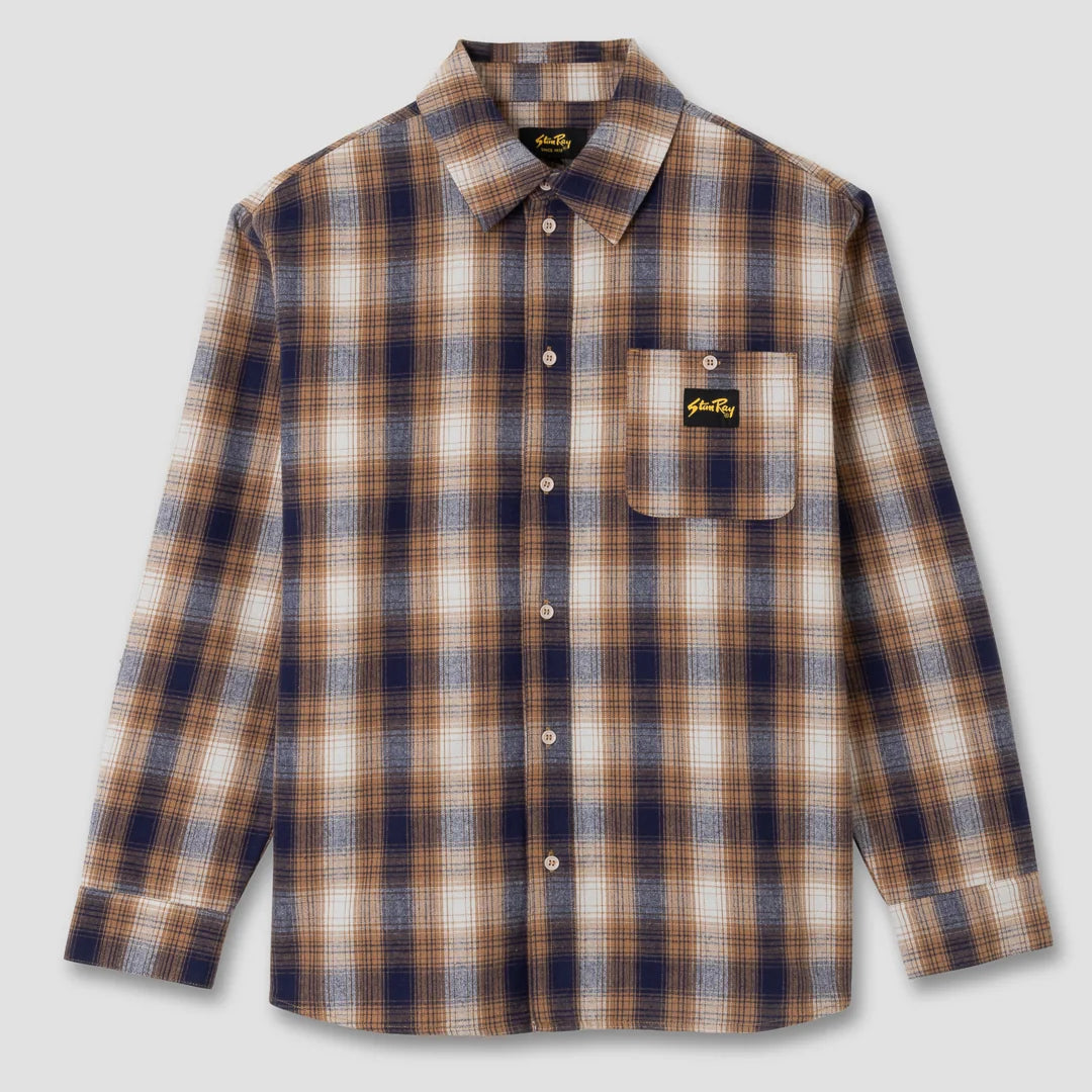 Stan Ray Flannel Shirt - Brown / Black Plaid