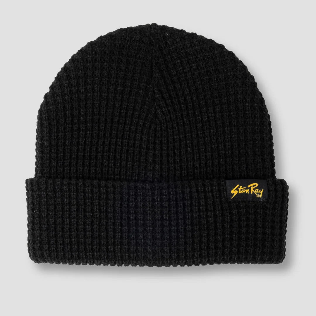 Stan Ray Waffle Beanie - Black