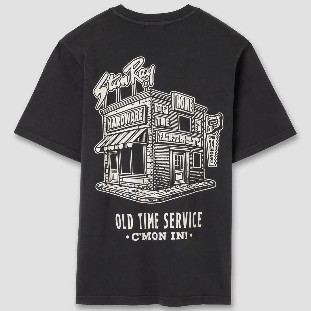 Stan Ray Old Time Service T-Shirt - Washed Black