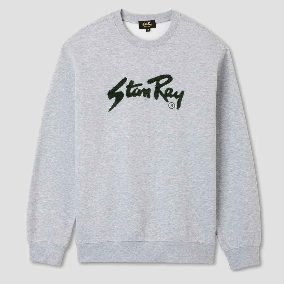 Stan Ray Chenille Patch Crew - Heather Grey