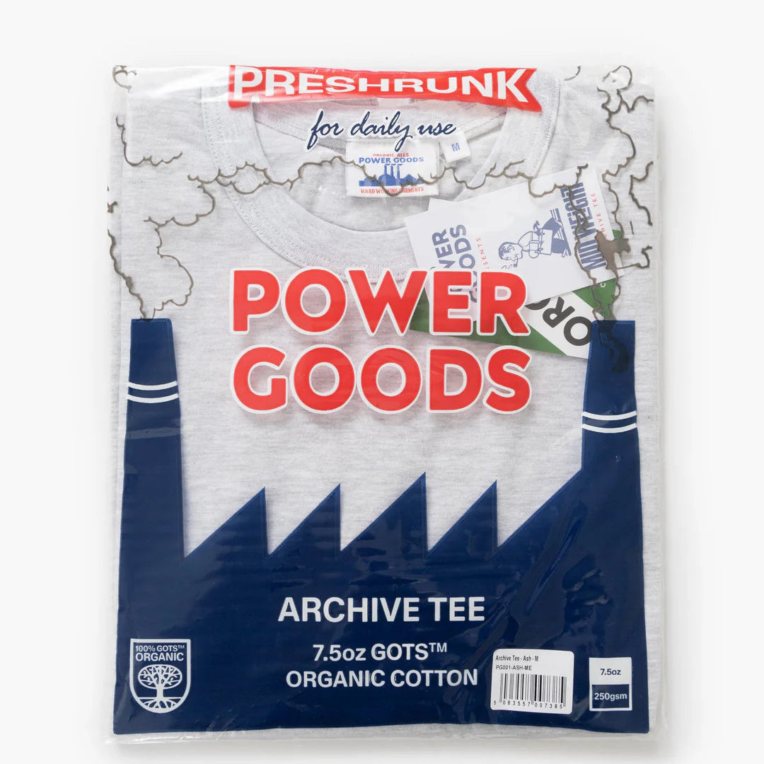 Power Goods Archive T-Shirt - Ash